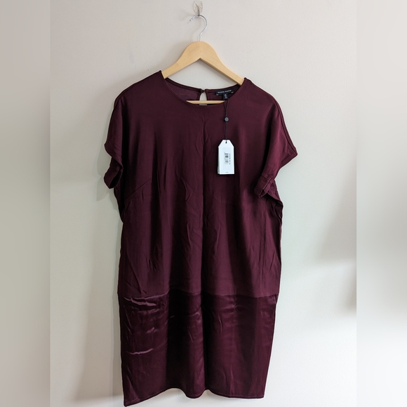 Universal Standard Avenir Dress Black Cherry XS - Picture 4 of 5